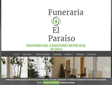 Tablet Screenshot of funerariaelparaiso.com